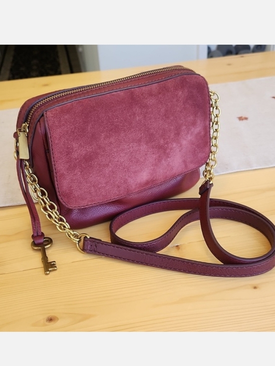 Fossil Handbags - Fossil Aria Cabernet Small Crossbody Shoulder Bag